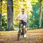 KGK 20" Folding Electric Bike for Adults Teens 20Mph 50Miles Electric Bicycle Commuter Bike for People Aged 14 to 75, Throttle &amp; Pedal Assist Adult Ebike,36V 10.4A Removable Battery, Full Suspension