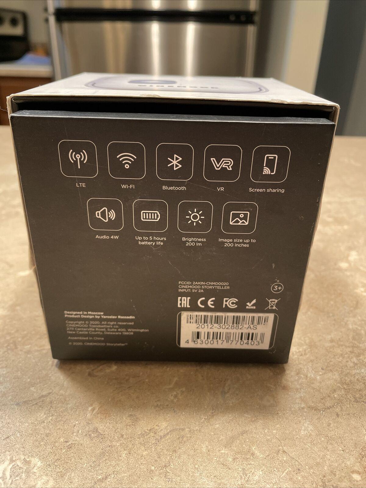 cinemood tv - first lte portable projector with sim card slot