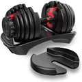 SKONYON Adjustable Dumbbell Fast Adjust Weight Dumbbell Barbell 50 Lb. Weight Dumbbell Suit for Man Women Training Equipment Exercise Strength Core Fitness Single Dumbbell Uni-Pack (Single)