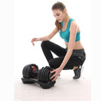 SKONYON Adjustable Dumbbell Fast Adjust Weight Dumbbell Barbell 50 Lb. Weight Dumbbell Suit for Man Women Training Equipment Exercise Strength Core Fitness Single Dumbbell Uni-Pack (Single)