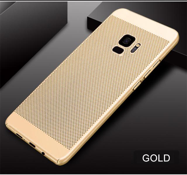 Phone Case - Luxury Ultra Slim Grid Heat Dissipate Shockproof Case For Samsung S8 S9 Plus Note 8 9 s10 plus
