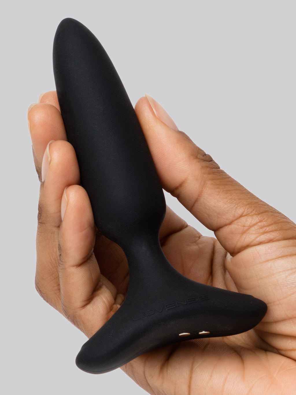 Lovense Hush 2 Slim App Controlled Rechargeable Vibrating Butt Plug 4 Inch, Black