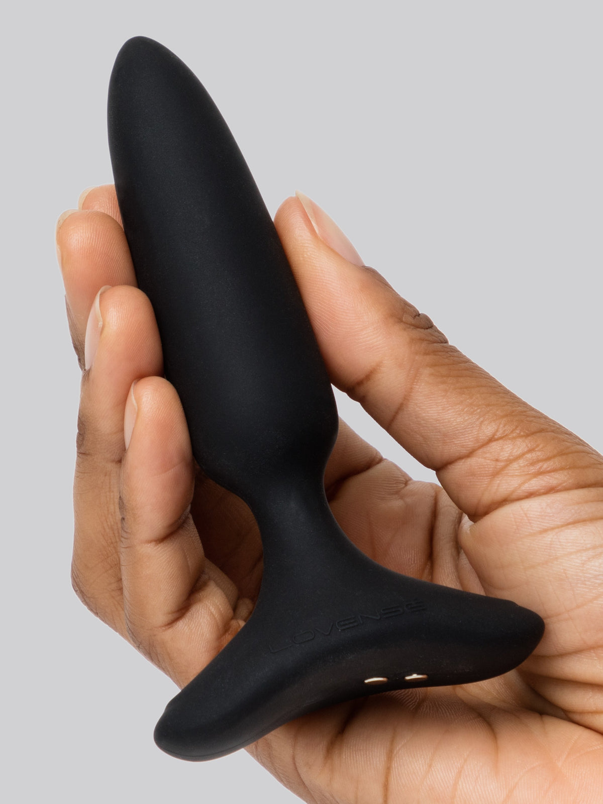 Lovense Hush 2 Slim App Controlled Rechargeable Vibrating Butt Plug 4 Inch, Black
