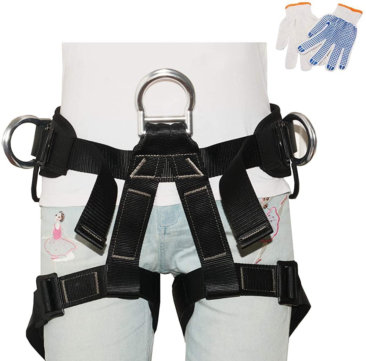 HEEJO Climbing, Safety Safe Seat Belt for Outdoor Tree Climbing, Outward Band Expanding Training LarSize,Climbing Gear