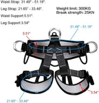 HEEJO Climbing, Safety Safe Seat Belt for Outdoor Tree Climbing, Outward Band Expanding Training LarSize,Climbing Gear