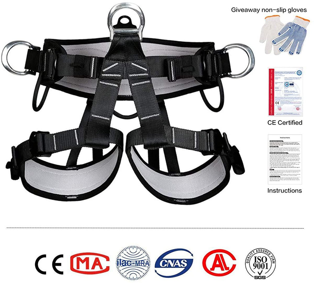 HEEJO Climbing, Safety Safe Seat Belt for Outdoor Tree Climbing, Outward Band Expanding Training LarSize,Climbing Gear
