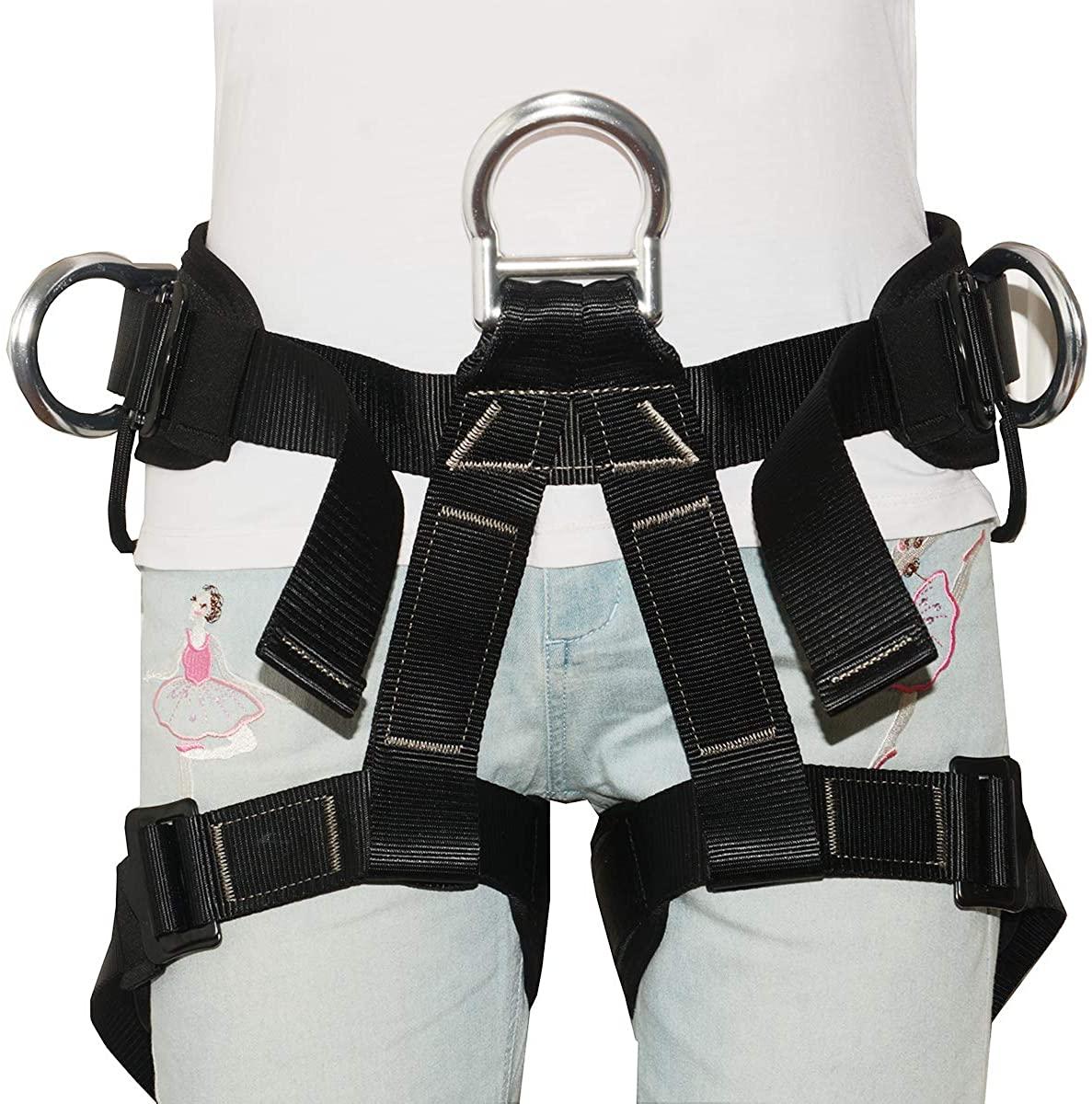 HEEJO Climbing, Safety Safe Seat Belt for Outdoor Tree Climbing, Outward Band Expanding Training LarSize,Climbing Gear