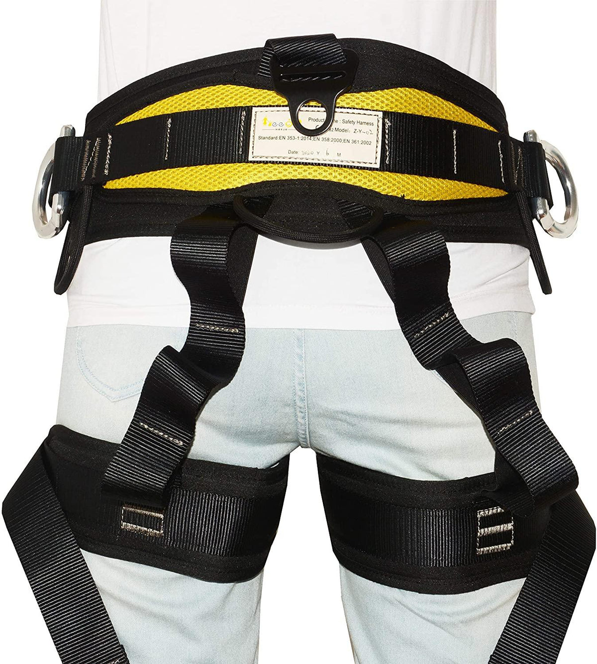 HEEJO Climbing, Safety Safe Seat Belt for Outdoor Tree Climbing, Outward Band Expanding Training LarSize,Climbing Gear