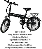 Household items 20-inch Foldable Electric Bicycle, Adult Lithium Battery Portable Scooter, 36V Electric Outing Tool