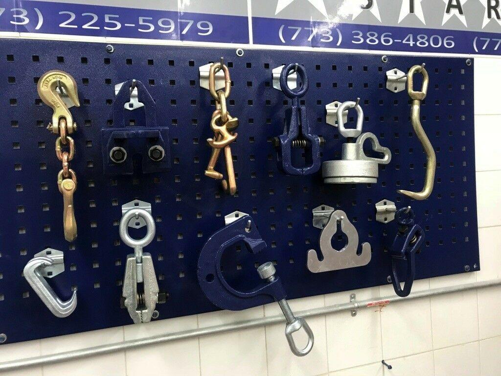 11 PIECE AUTO BODY FRAME MACHINE TOOLS AND CLAMP CHAIN SET