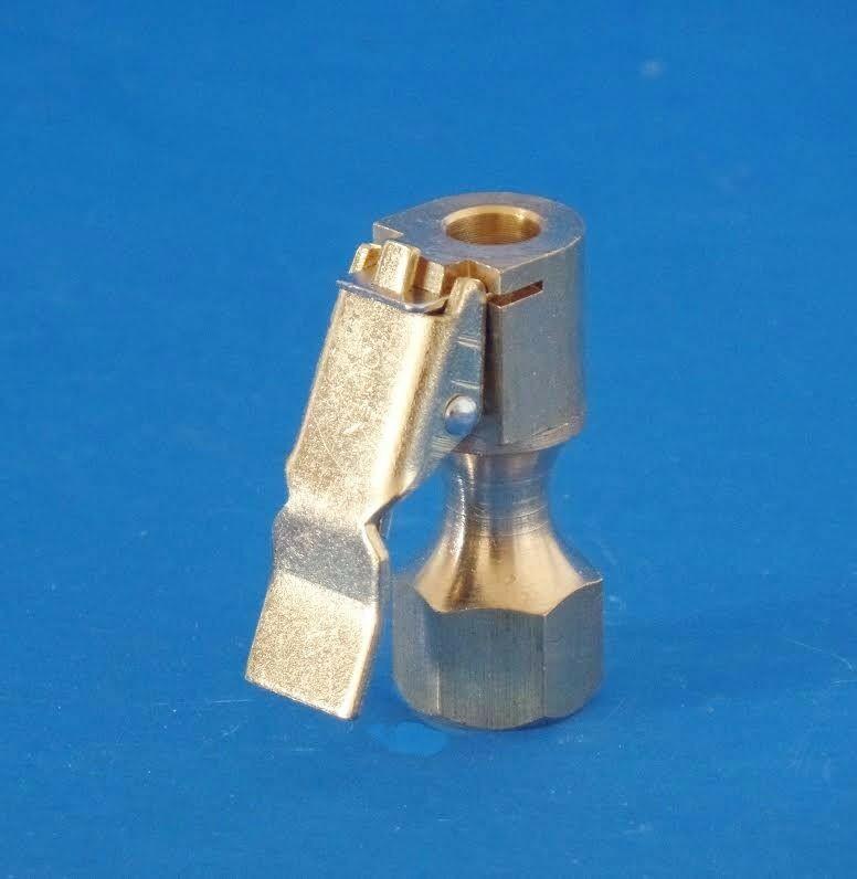5 Kits Open Straight Brass Lock-On Tire Inflator Air Chucks