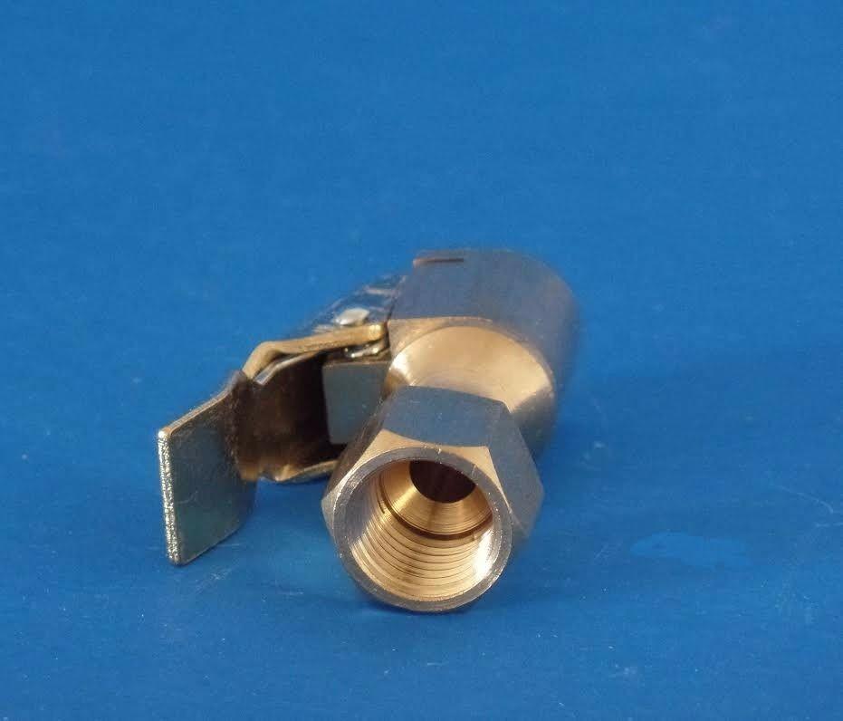 5 Kits Closed Straight Brass Lock-On Tire Inflator Air Chucks