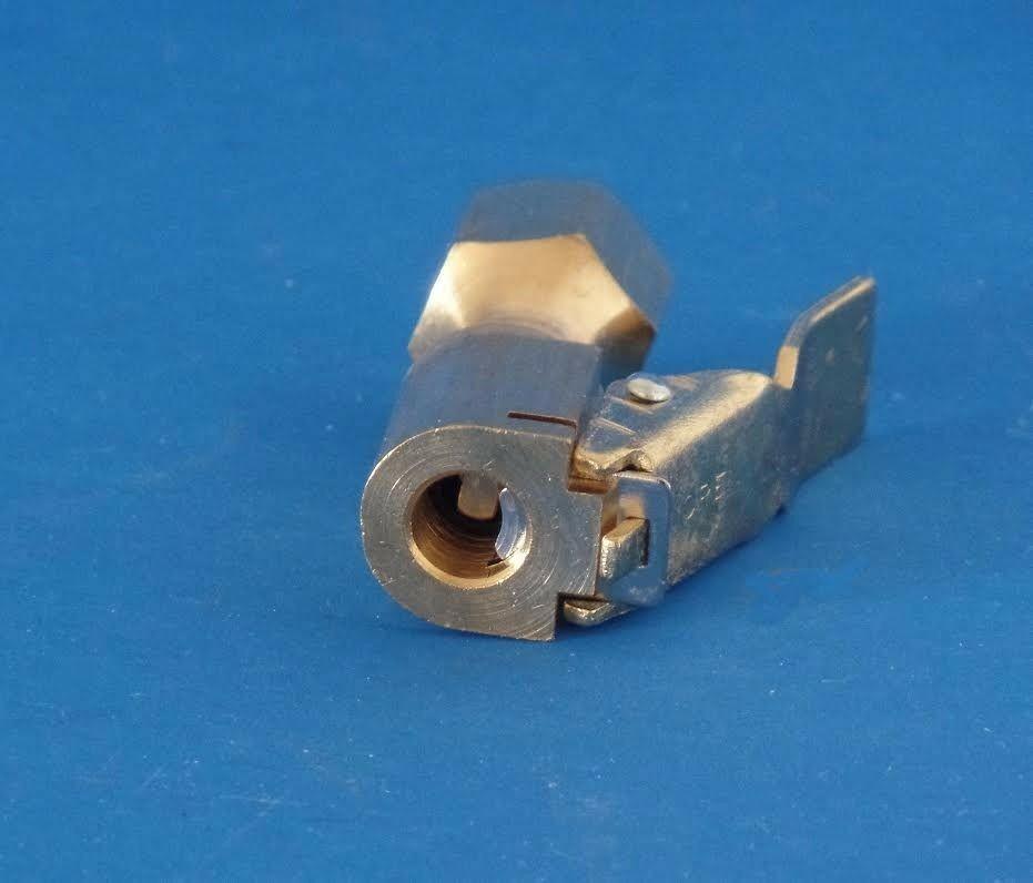 5 Kits Open Straight Brass Lock-On Tire Inflator Air Chucks