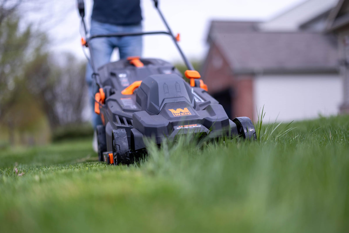 20V Max 2-in-1 19-Inch Cordless Brushless Lawn Mower and Mulcher with Two 5Ah Batteries and Dual Port Charger (20839)