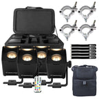 Chauvet DJ Freedom Q1N Pin Spot RGB+WW Light System with Protective Transport Case Package