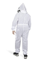 sting proof premium 3 layer unisex white mesh beekeeping suit ultra ventilated beekeeping suit fencing veil-2xl