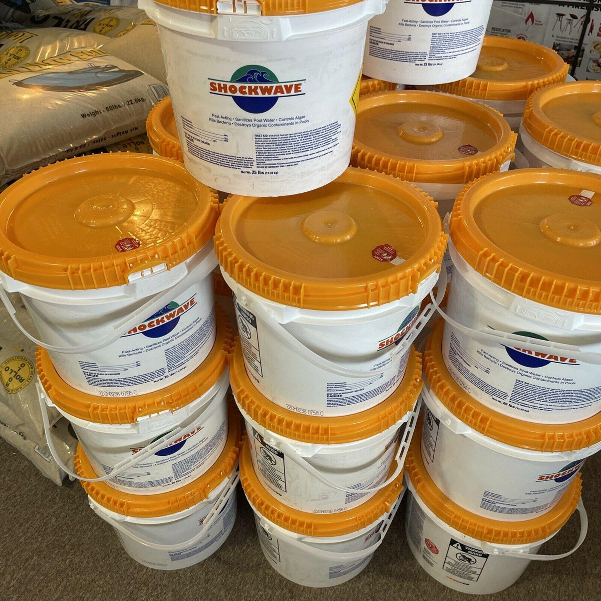 shockwave granular calcium hypochlorite - 25 lb