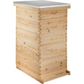 happybuy 5 boxes 10-frame bee hive 1 deep and 4 medium box beehive frames langstroth beehive box kit frames not included