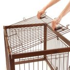 Richell Dark Brown Wooden Pet Crate