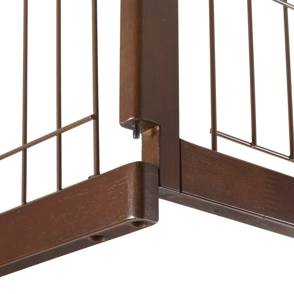 Richell Dark Brown Wooden Pet Crate
