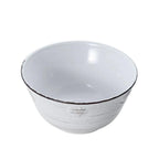 Trellis Coastal White Set of 4 Soup Cereal Bowls
