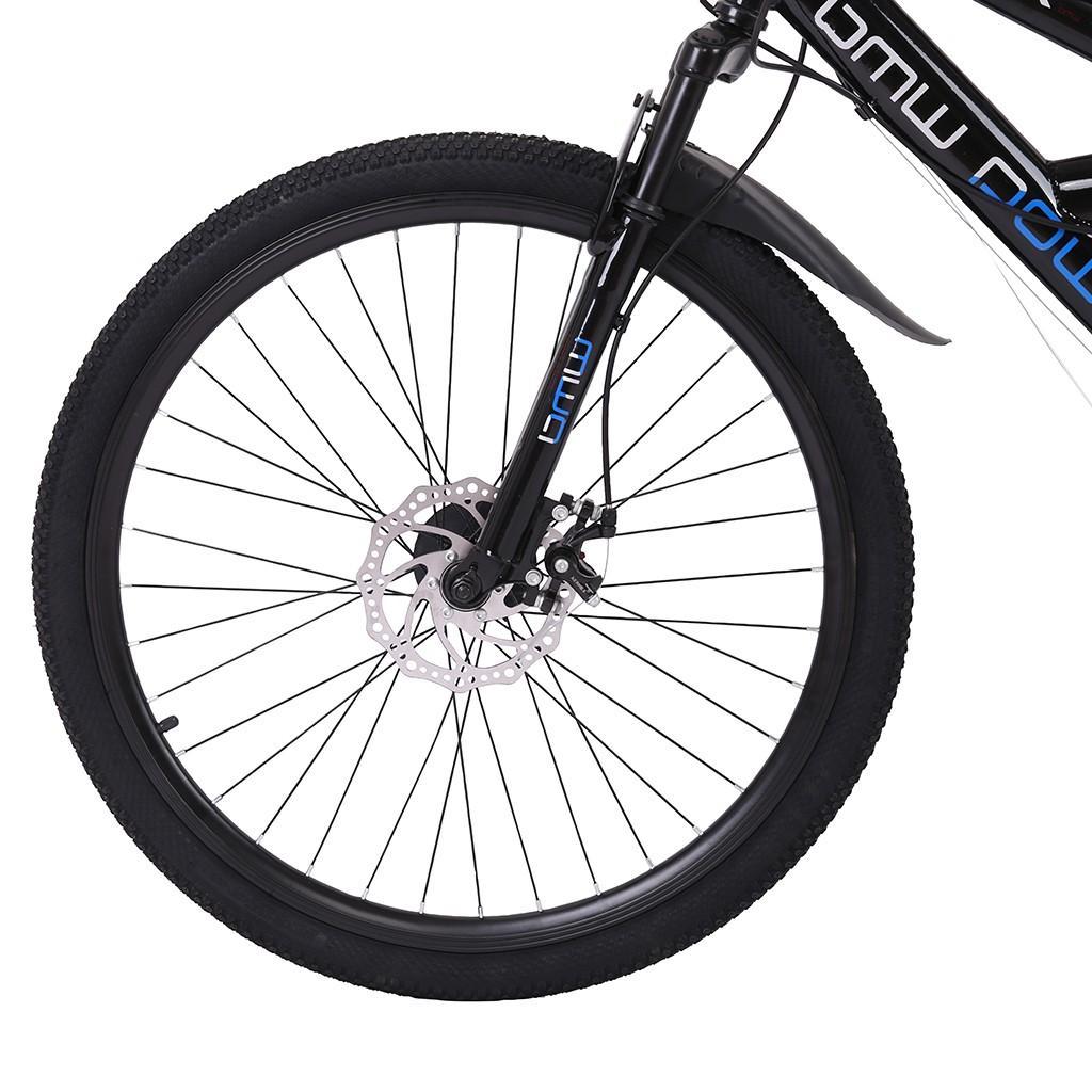 HOMBOM 26in Carbon Steel Mountain Bike s21 Speed Bicycle Full Suspension MTB