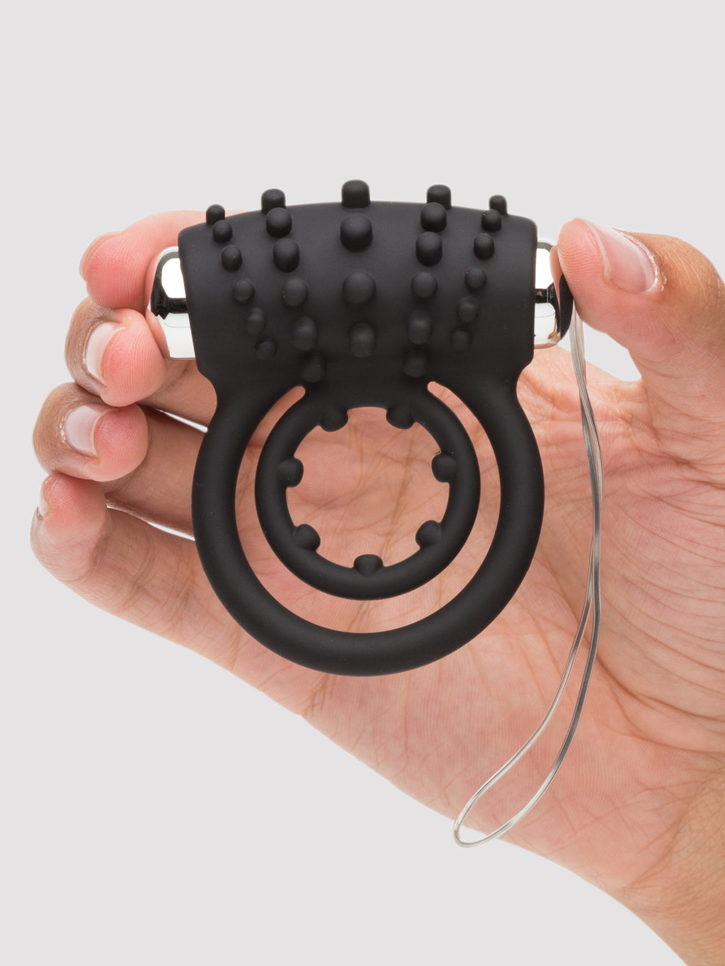 Lovehoney Wild Thing 10 Function Remote Control Vibrating Cock Ring, Black