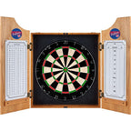 20.5 in. Detroit Pistons Hardwood Classics NBA Wood Dart Cabinet Set