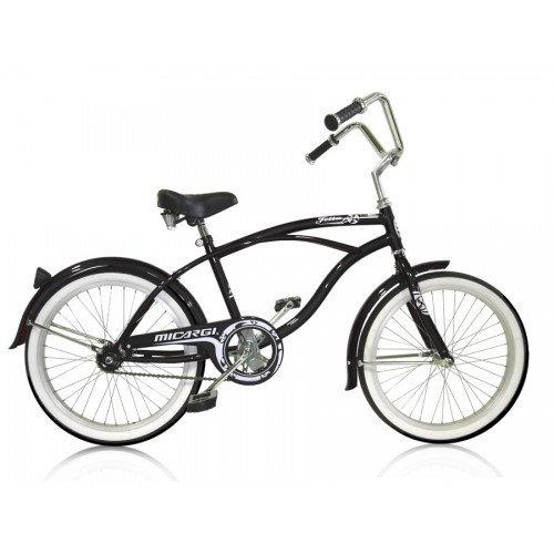 Micargi JETTA 20' Beach Cruiser Coaster Brake Single Speed  Steel Spokes One Piece Crank Alloy Rims 36H Color: RED