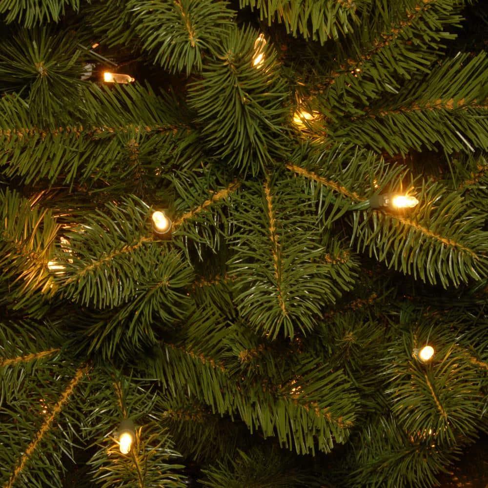 9 ft. Downswept Douglas Pencil Slim Fir Artificial Christmas Tree with Dual Color LED Lights