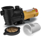 xtremepowerus 1.5hp inground swimming pool pump 1-1/2 npt w/ strainer 220v