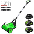 Cordless Lawn Mower, Electric Small Lawn Mower with 2 x 21V 4.0Ah Battery, Lightweight Mini Lawn Mower with Brushless Motor, 3 Cutting Heights, Garden Yard Lawn Care