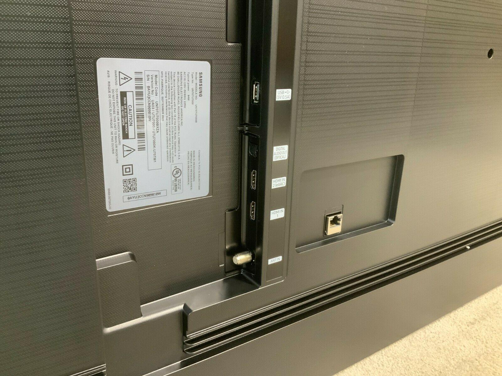 samsung tu7000 70" led lcd smart tv (4k) un70tu7000bxza open box nice! ✅❤️️✅❤️