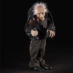 16.25" Black Lighted Hunchback Monster Man Halloween Decor
