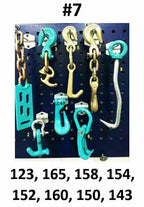 SET#7  AUTO BODY FRAME MACHINE COLLISION REPAIR PULLING TIE TOOLS HOOK VALUE SET