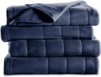Royal Ultra Admiral Blue Heated Blanket - King