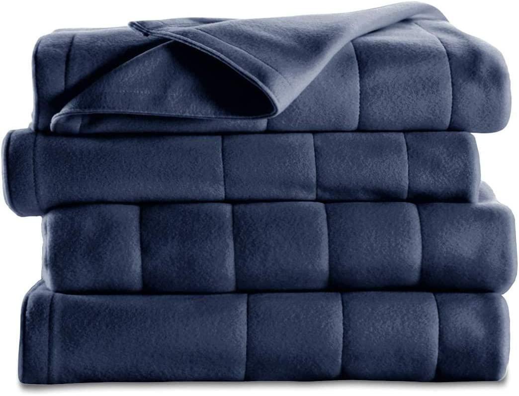 Royal Ultra Admiral Blue Heated Blanket - King