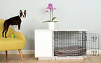 Omlet Fido Studio 36" Luxury Dog Crate/Dog Bed with Wardrobe - White