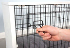Omlet Fido Studio 36" Luxury Dog Crate/Dog Bed with Wardrobe - White