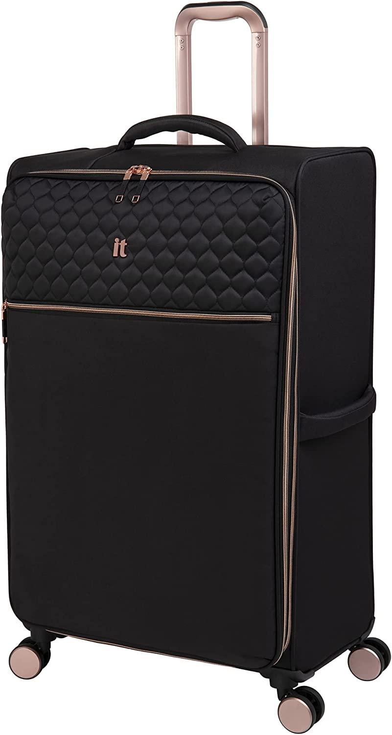 Divinity II 32" Softside Checked 8 Wheel Spinner, Black