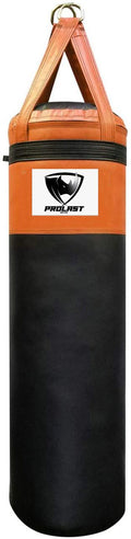 PROLAST Heavy Punching Bag 4 FT 80 LB - Great for Boxing, MMA and Muay Thai. Two- Toned ( Black and Oran)