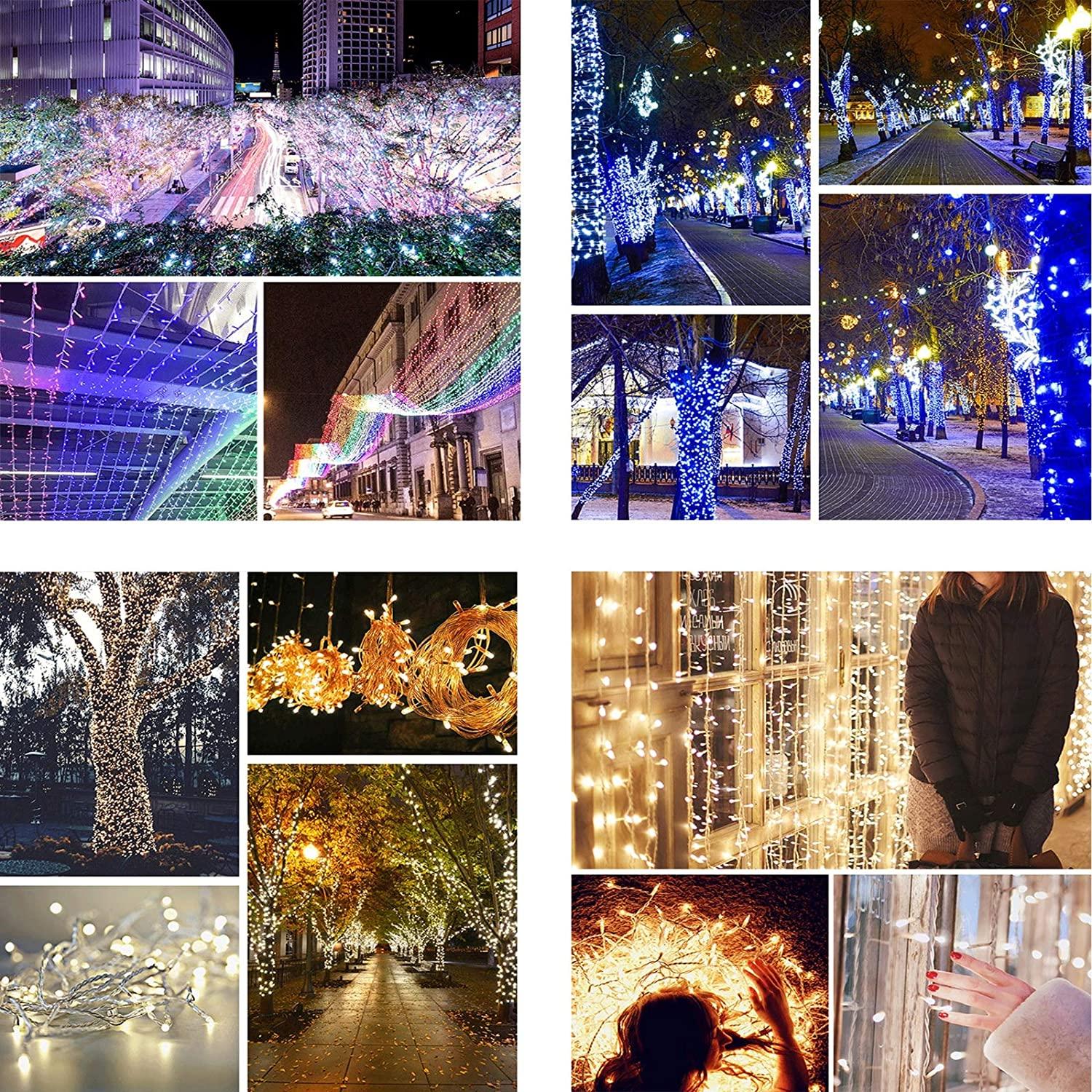 LIUPENGWEI Halloween String Lights ，100-6000 LED Fairy Lights 10M - 600M 8 Lighting Modes Waterproof Outdoor LED String Lights for Bedroom Garden Wedding Curtain Christmas Decoration Ghost Light gar