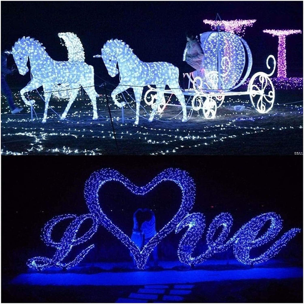 LIUPENGWEI Halloween String Lights ，100-6000 LED Fairy Lights 10M - 600M 8 Lighting Modes Waterproof Outdoor LED String Lights for Bedroom Garden Wedding Curtain Christmas Decoration Ghost Light gar