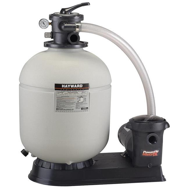 hayward w3s180t93s 18 in. proseries pool sand filter with 1.5 hp matrix pump