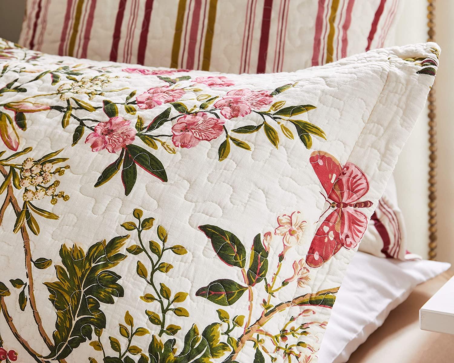Greenland Home Butterflies Quilt Set, King, Multi, Cotton By Visit the Greenland Home Store