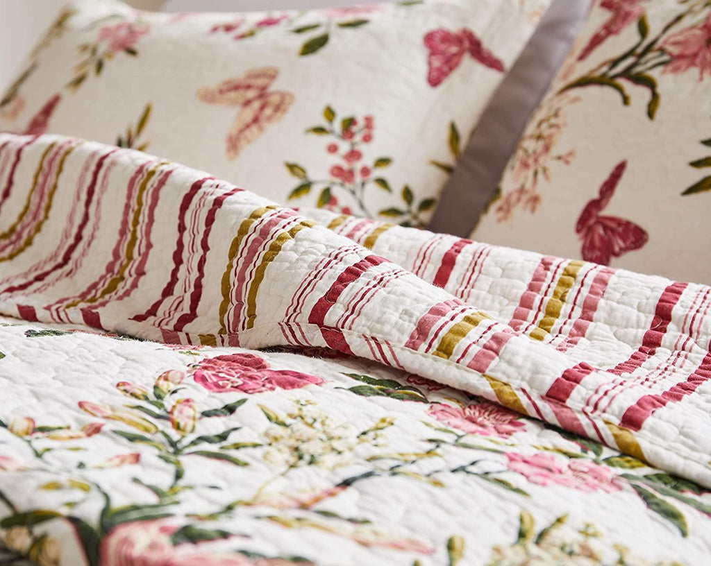 Greenland Home Butterflies Quilt Set, King, Multi, Cotton By Visit the Greenland Home Store