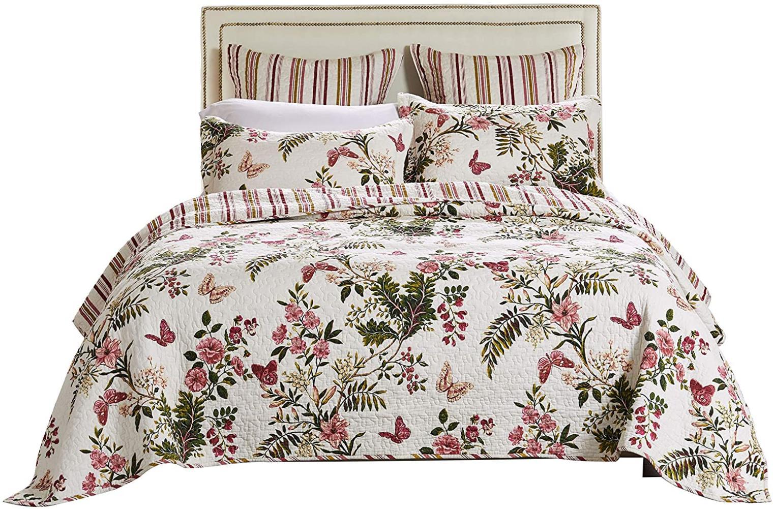 Greenland Home Butterflies Quilt Set, King, Multi, Cotton By Visit the Greenland Home Store