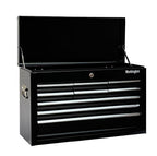 Portable Metal Tool Chest with 9 Drawers, 24" 9-Drawer Tool Chest Cabinet with Ball Bearing Drawer Slides, Steel Tool StoraBox Organizer 4006 Black