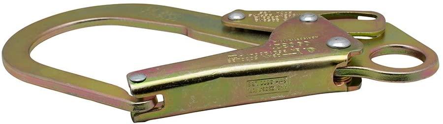Fusion Climb 4ft 48"x2" Internal Shock Absorbing Ftection Safety Lanyard with Steel Snap Rebar Hooks 23kN Black
