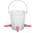 lamb feeder bucket plastic calf feeder bucket calf milk feed bucket multiple nipples lamb calf milk feed bucket for cattle sheep livestock(3 nipple)